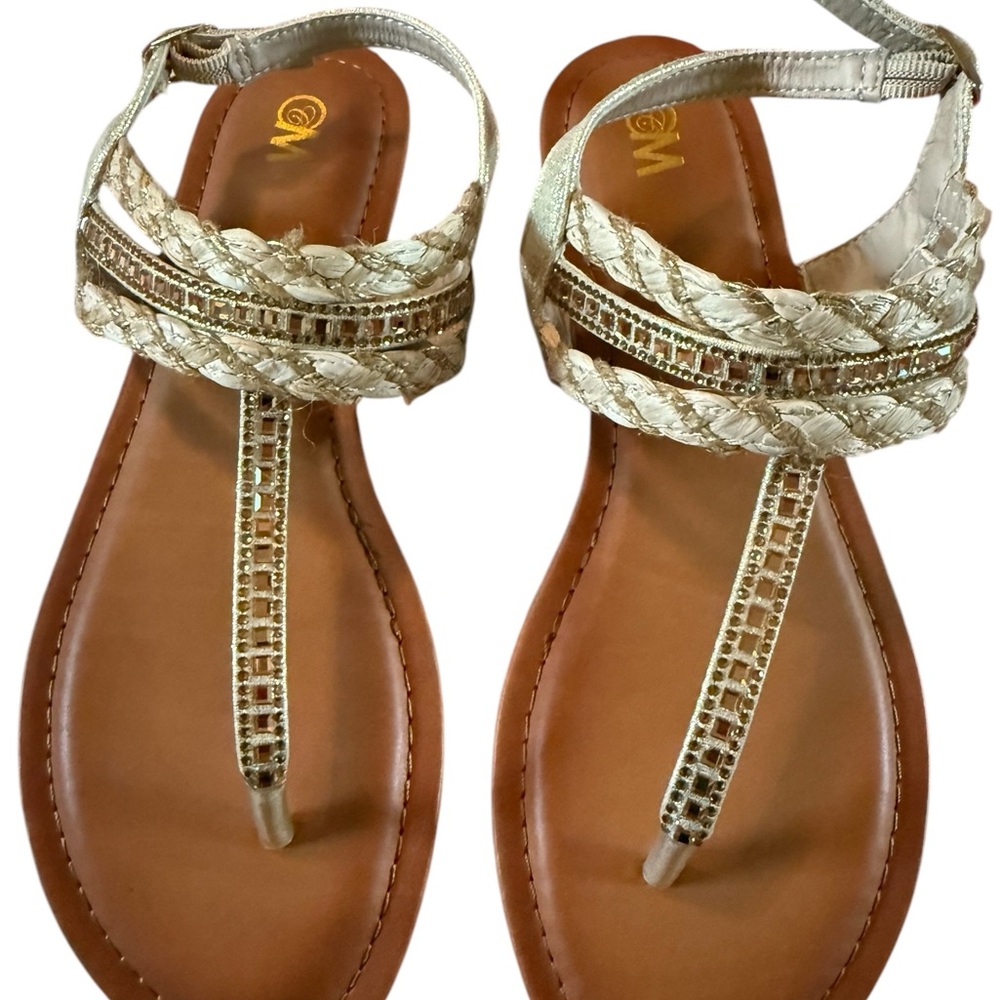 Elegant Gold Sandals NEW